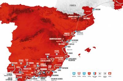 Vuelta a España endrer den nest siste etappen på grunn av skader forårsaket av jordskred