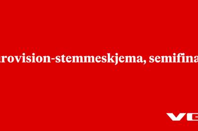 Eurovision-stemmeskjema, semifinale 2