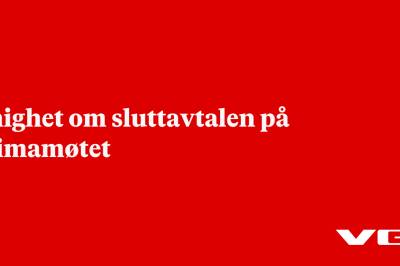 Enighet om sluttavtalen på klimamøtet