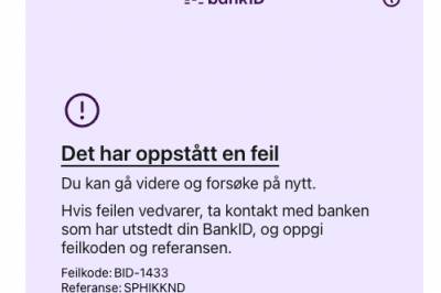BankID har problemer
