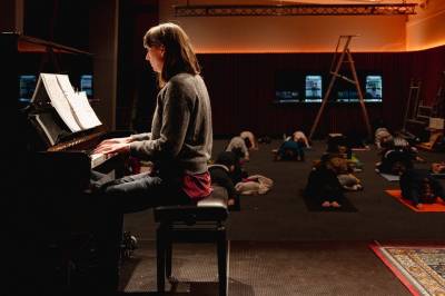 Her har de en litt annerledes yogatime