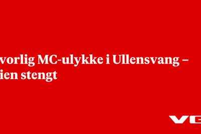 Alvorlig MC-ulykke i Ullensvang – veien stengt