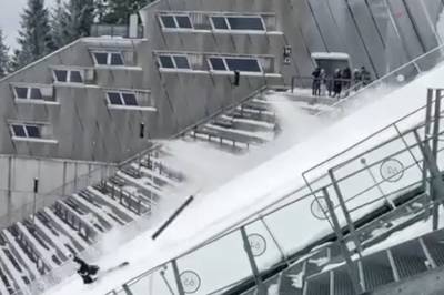 Turist filmet stygt fall i Holmenkollen: - Så skikkelig ille ut