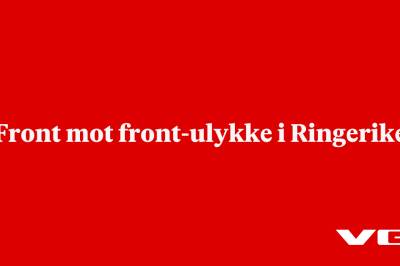 Front mot front-ulykke i Ringerike