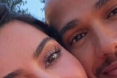 Kim Kardashian deler bilde med Lewis Hamilton