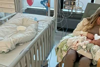 Hastet til sykehus med nyfødt baby