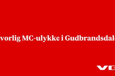 Alvorlig MC-ulykke i Gudbrandsdalen
