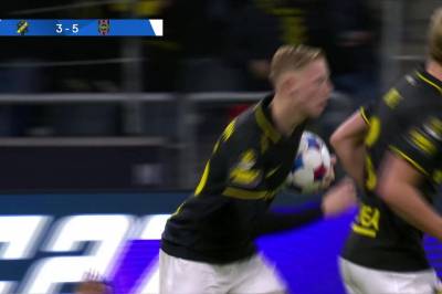 Sixten Gustafsson med mål mot Brommapojkarna
