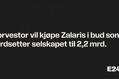 Norvestor kjøper Zalaris
