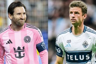 Leo Messi og Thomas Müller tørner sammen i MLS-cupen mellom Inter Miami og Vancouver Whitecaps