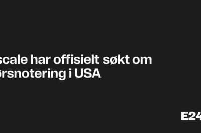 Nscale har offisielt søkt om børsnotering i USA