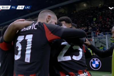 AC Milan inntok tabelltopp - to røde kort på overtid