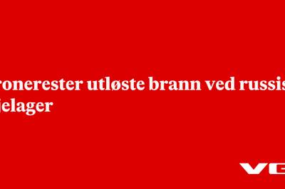 Dronerester utløste brann ved russisk oljelager