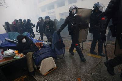 Toulouse: En demonstrant alvorlig skadet