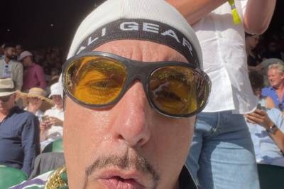 Ali G var til stede under Wimbledon-finalen denne helgen