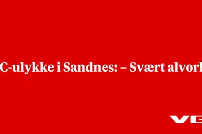 MC-ulykke i Sandnes: – Svært alvorlig