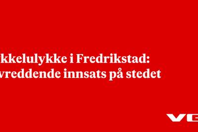 Sykkelulykke i Fredrikstad: Livreddende innsats på stedet