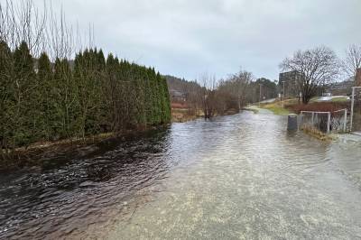 Her har det flommet fullstendig over