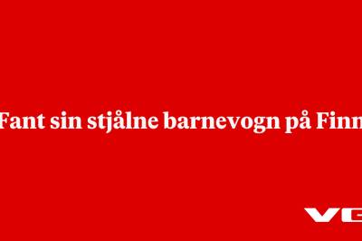 Fant sin stjålne barnevogn på Finn