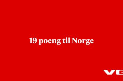 19 poeng til Norge