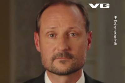 Gråtkvalt kong Haakon i første tale