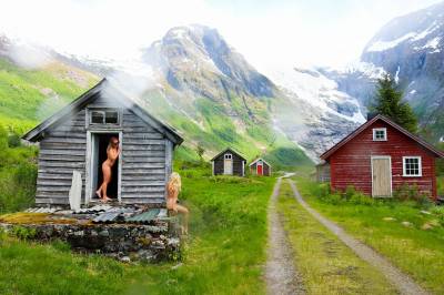 Vesle Fjærland: Nakne damer knuste mannfolka