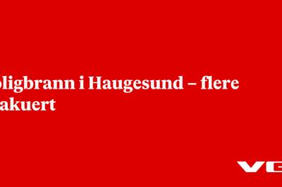 Boligbrann i Haugesund – flere evakuert