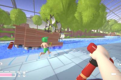 Lazy River er et co-op FPS som foregår i et uregulert kosmisk badeland