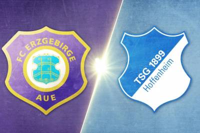 Se Erzgebirge Aue - TSG Hoffenheim på 25 minutter