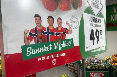 Kiwi bruker landslaget til å selge nederlandske jordbær