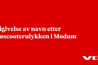Frigivelse av navn etter snøscooterulykken i Modum