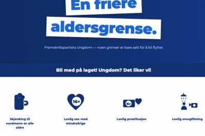 Sjokkbudskap på FpUs nettsider