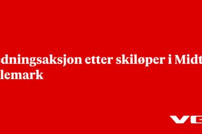 Redningsaksjon etter skiløper i Midt-Telemark