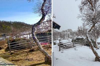 Fra shorts til snø: –  Fikk nesten bakoversveis