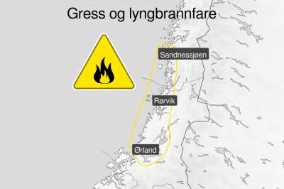 Advarer om fare for gress- og lyngbrann