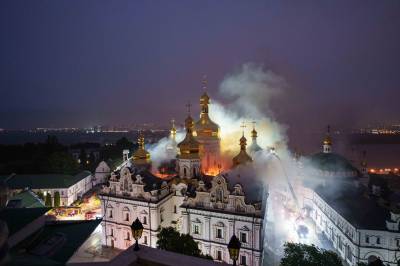 Russisk angrep satte ikonisk kloster i brann