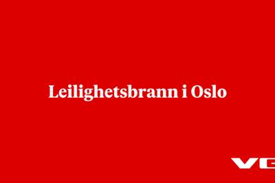 Leilighetsbrann i Oslo