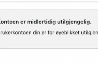 Facebook har problemer