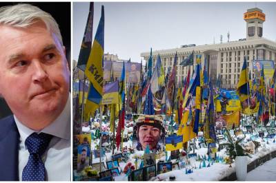 Kirkegårder med flagg, blomster, lys og bilder av falne soldater gjorde sterkt inntrykk