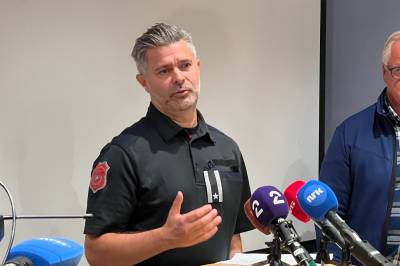 Brannmann i tårer