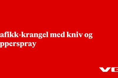 Trafikk-krangel med kniv og pepperspray