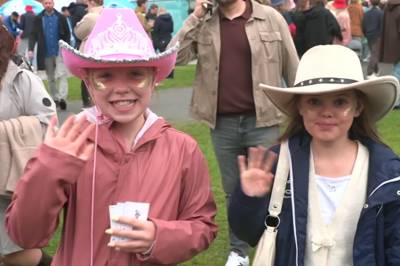 No er folkefesten i gang på festningen