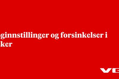 Toginnstillinger og forsinkelser i Asker