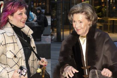 Hun ble med bestemor på byen