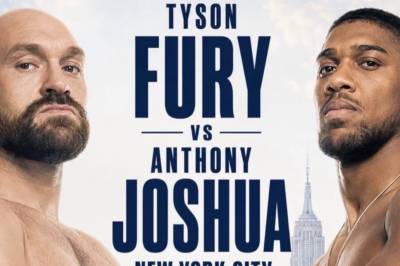 Fans protesterer fordi kampen mellom Anthony Joshua og Tyson Fury skal foregå i New York i stedet for i Storbritannia