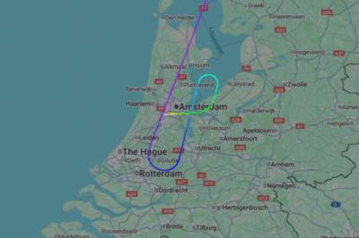 Norwegian-fly måtte lande i Amsterdam