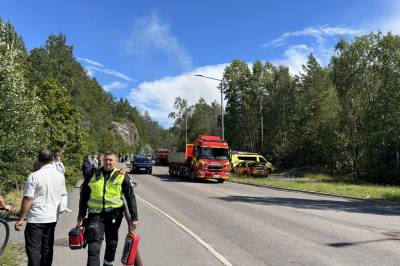 Kraftig brann i Romsås: - Har kontroll