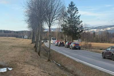 Kollisjon mellom bil og MC