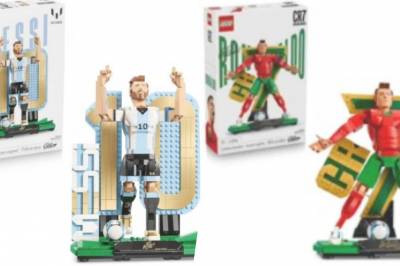 Leo Messi og Cristiano Ronaldo avbildet i LEGO-statuer: Lekkede bilder og første detaljer