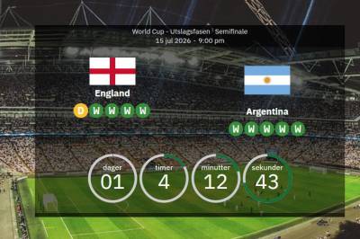VM-Semifinale! England mot Argentina – oppgjøret som betyr mer enn fotball
